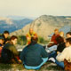 Sur le Mont Chiran, à 1900 m d’altitude, activité astronomie (1997)